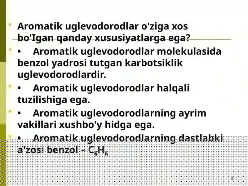 Aromatik uglevodorodlar 3