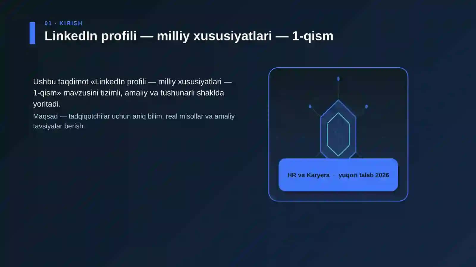 LinkedIn profili — milliy xususiyatlari — 1-qism 3