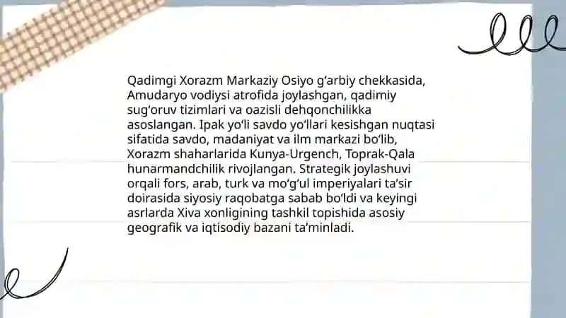 Xiva xonligining tashkil topishi 3