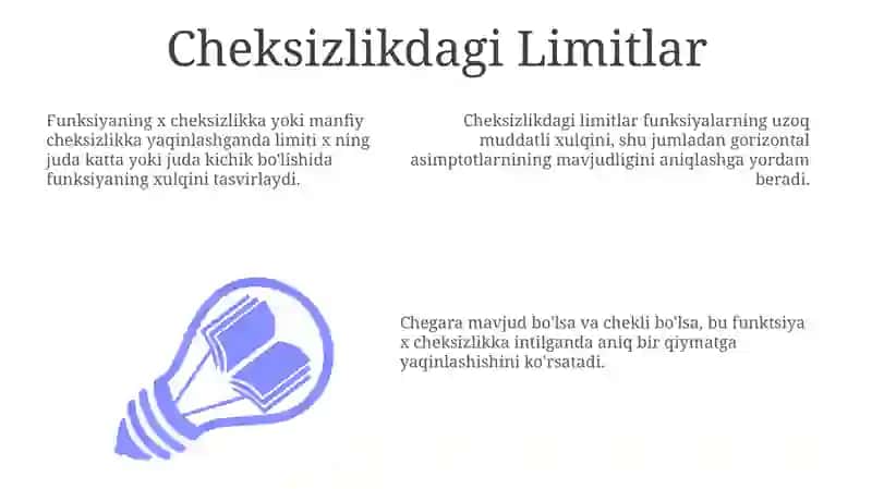 Cheksizlikdagi Limitlar 3
