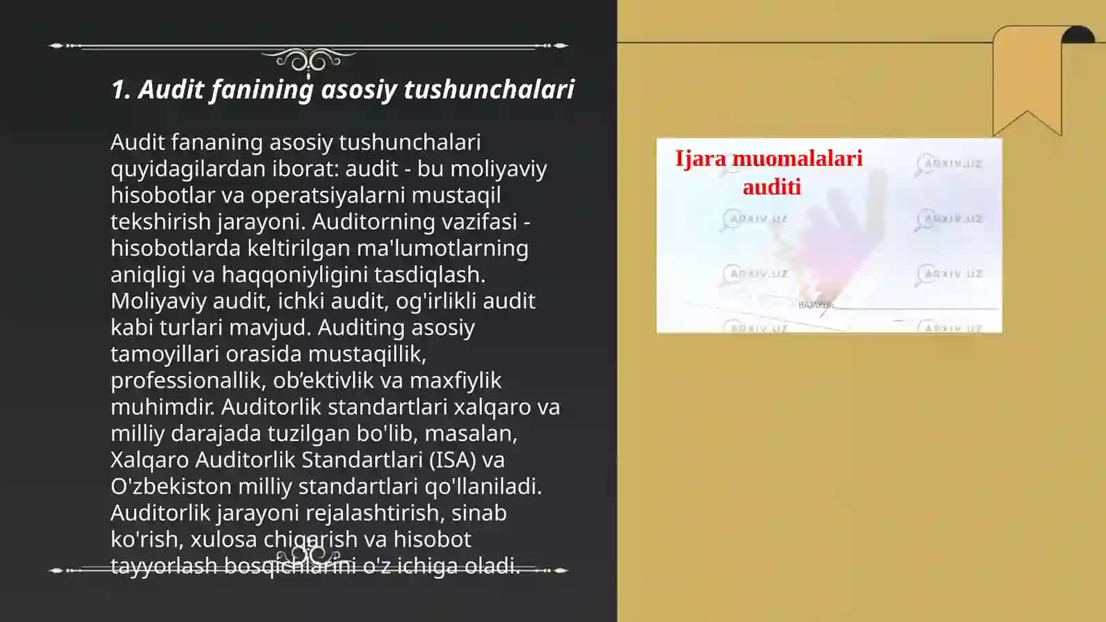 Audit fanining metodi 3