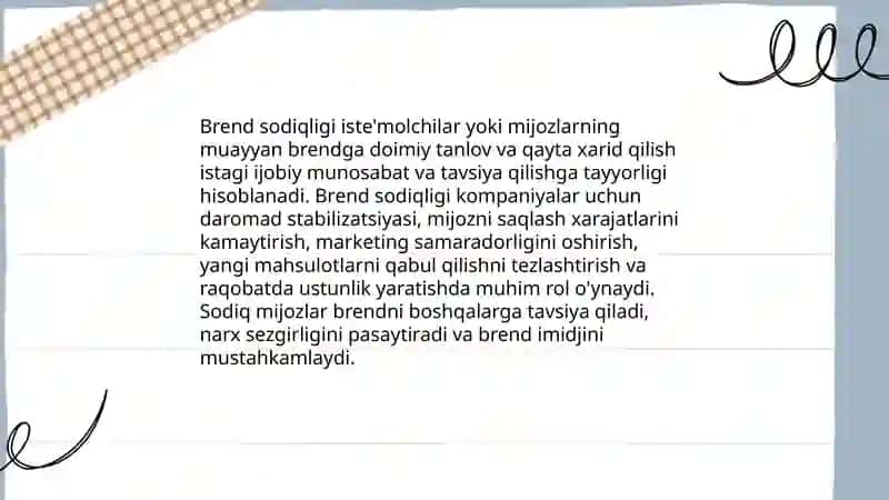Brend Sodiqligi 3