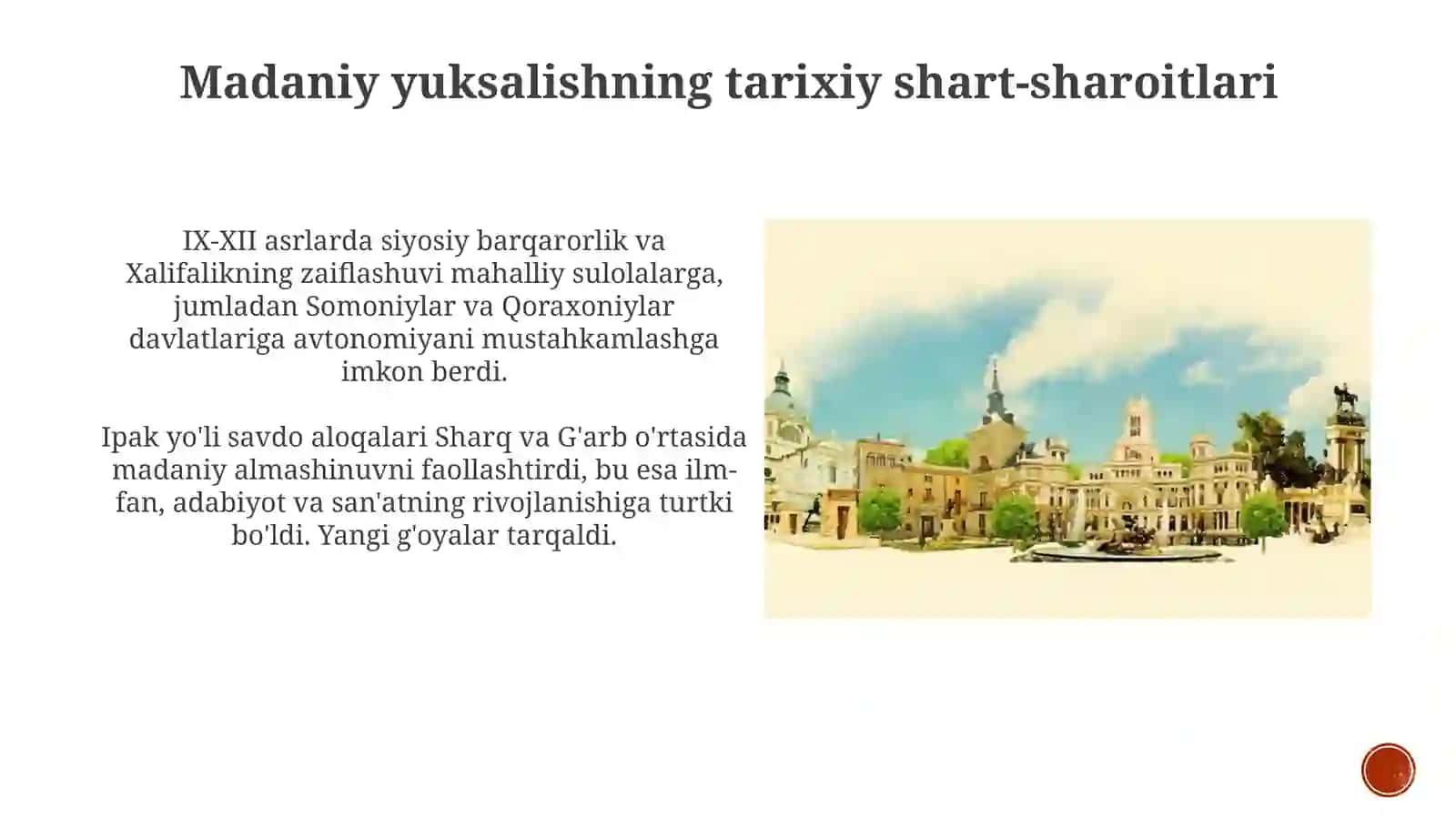 IX-XII asrlarda madaniy yuksalish 3