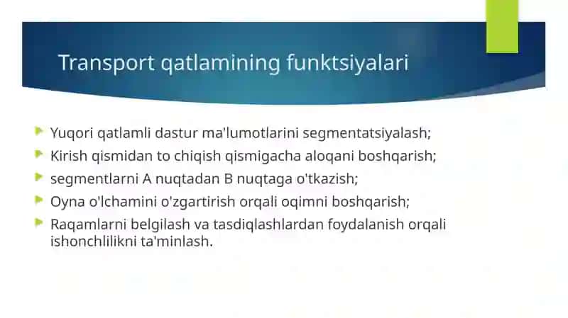 TCP va UDP, IP protokollar 3