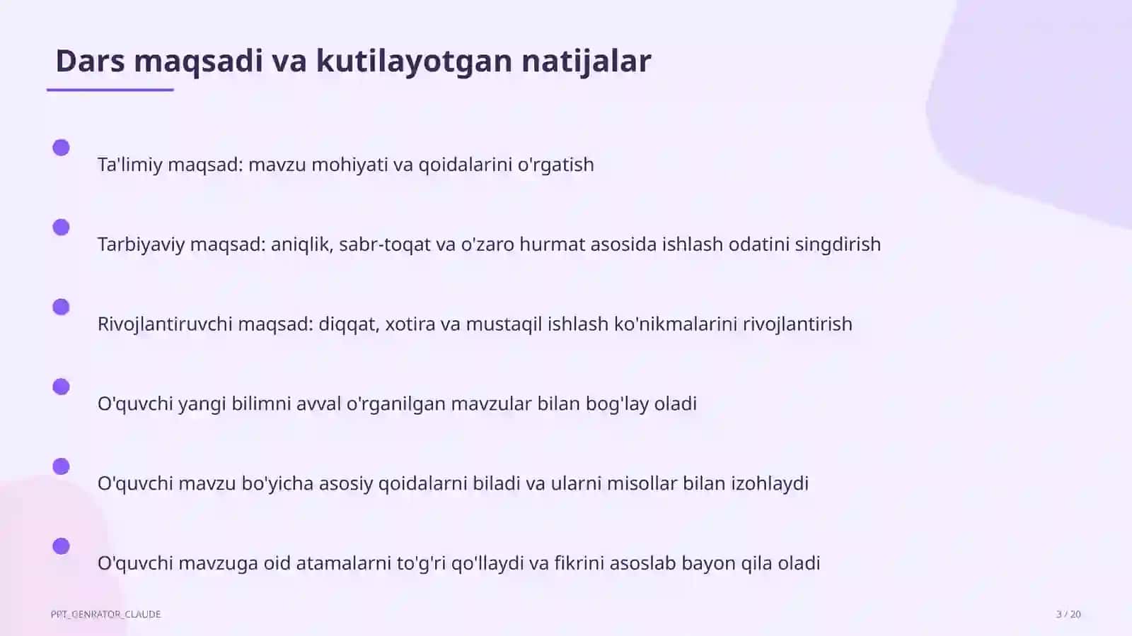 Tabaqalashtirilgan ta'lim: differensiatsiya 3