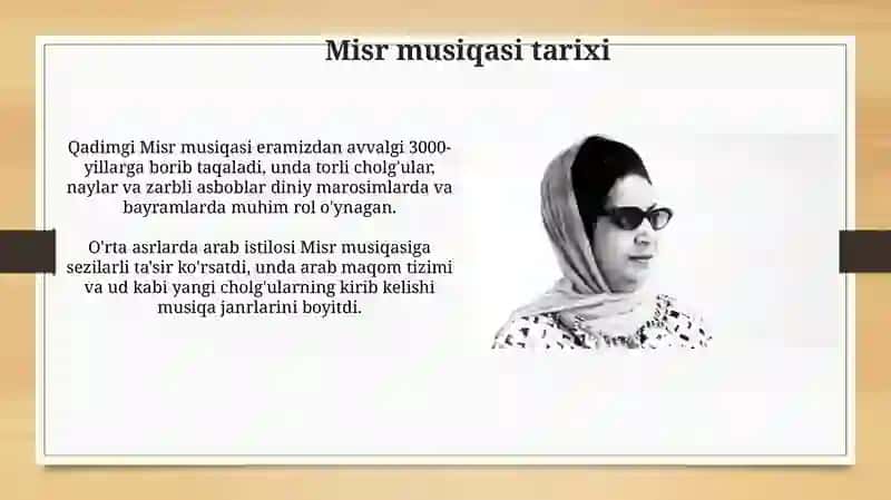 Misr musiqasi tarixi 3