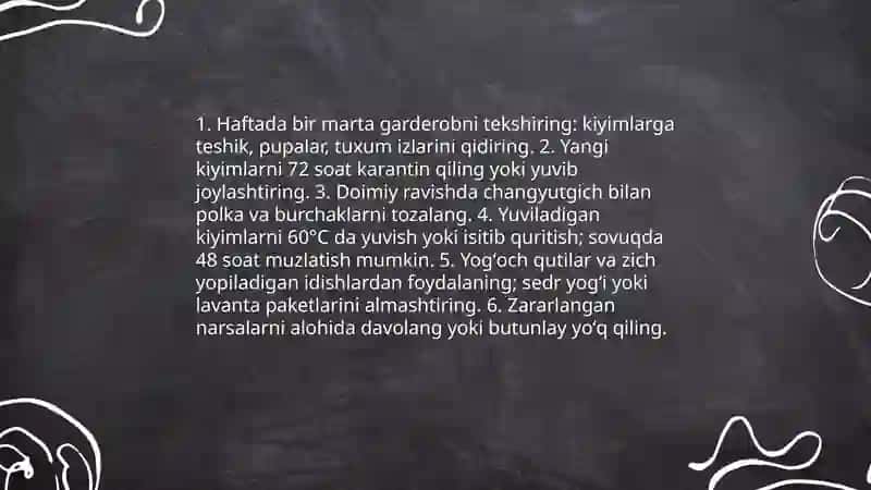 Donning hashoratlar bilan zararlanishi oldini olishga qaratilgan tadbirlar 3