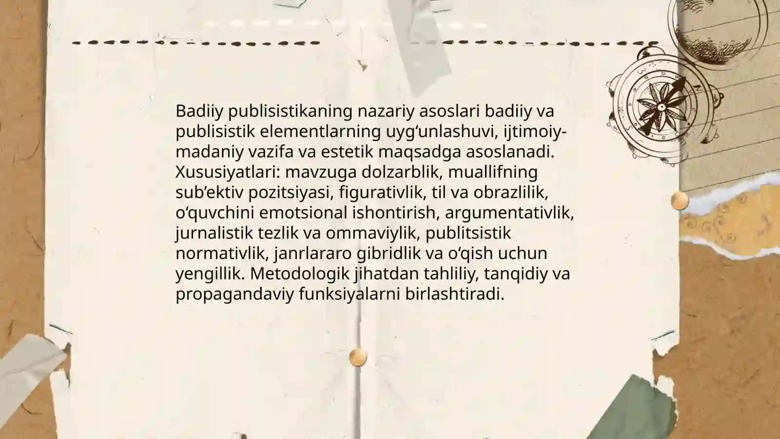 Badiiy publisistik janrlar 3