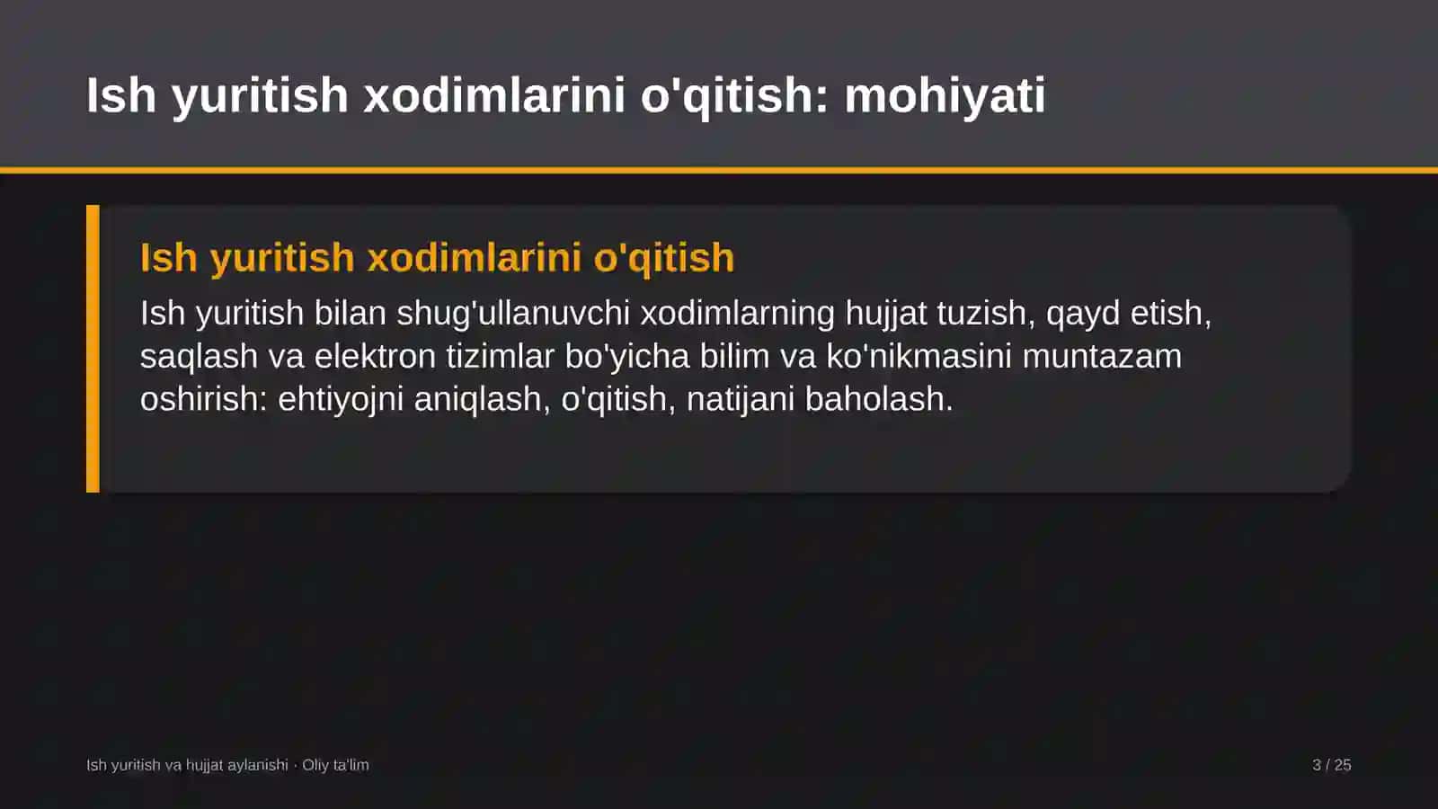 Tog'-chang'i majmualarida ish yuritish xodimlarini o'qitish 3