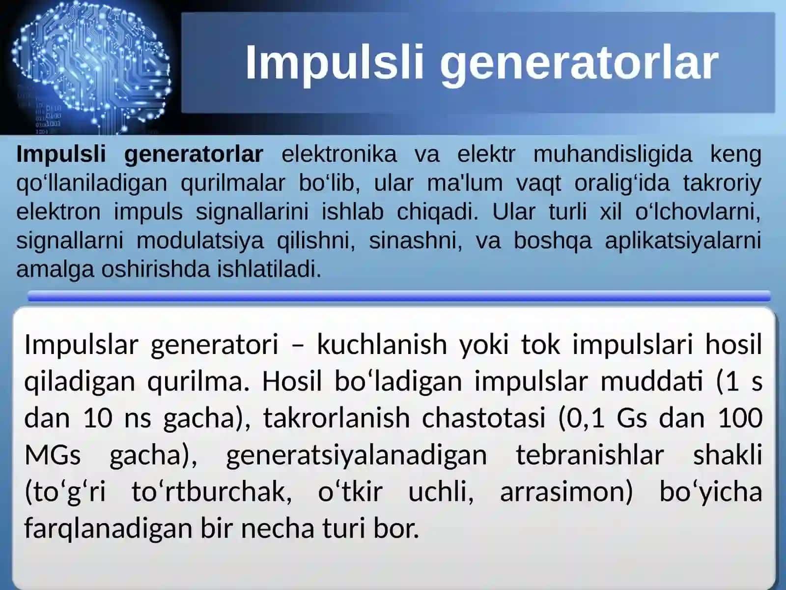 Impuls generatorlari va multivibratorlar 3