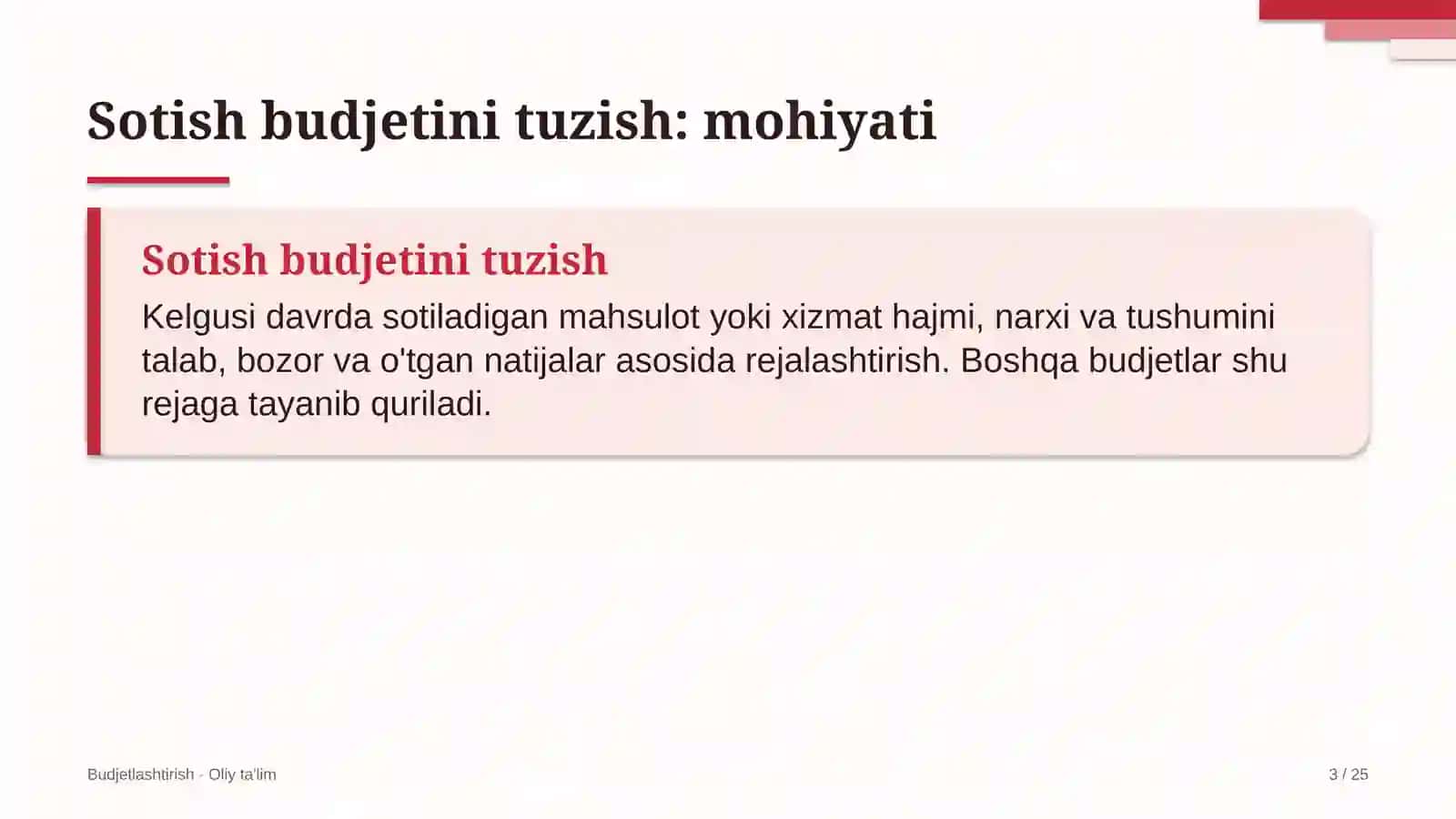 Sutchilik fermalarida sotish budjetini tuzish 3
