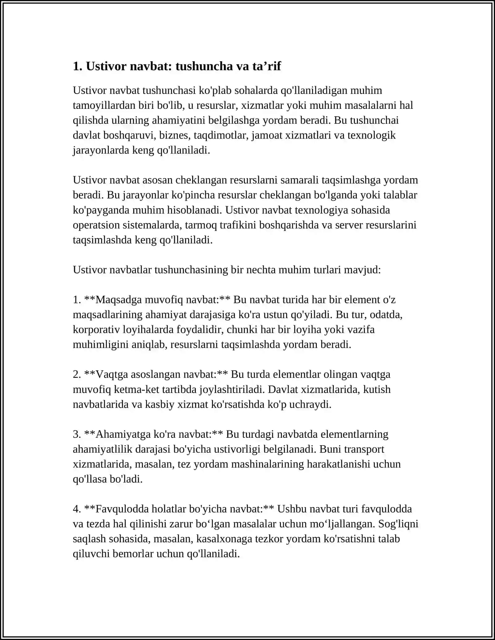 USTIVOR NAVBATLAR 3