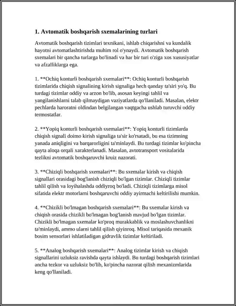 AVTOMATIK BOSHQARISH SXEMALARI 3
