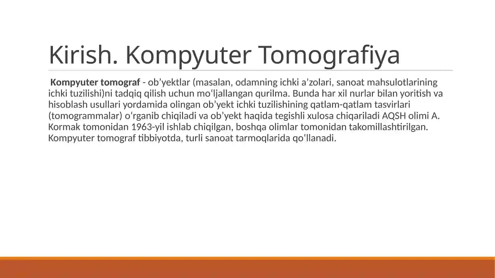 Kompyuter tomografiya 3