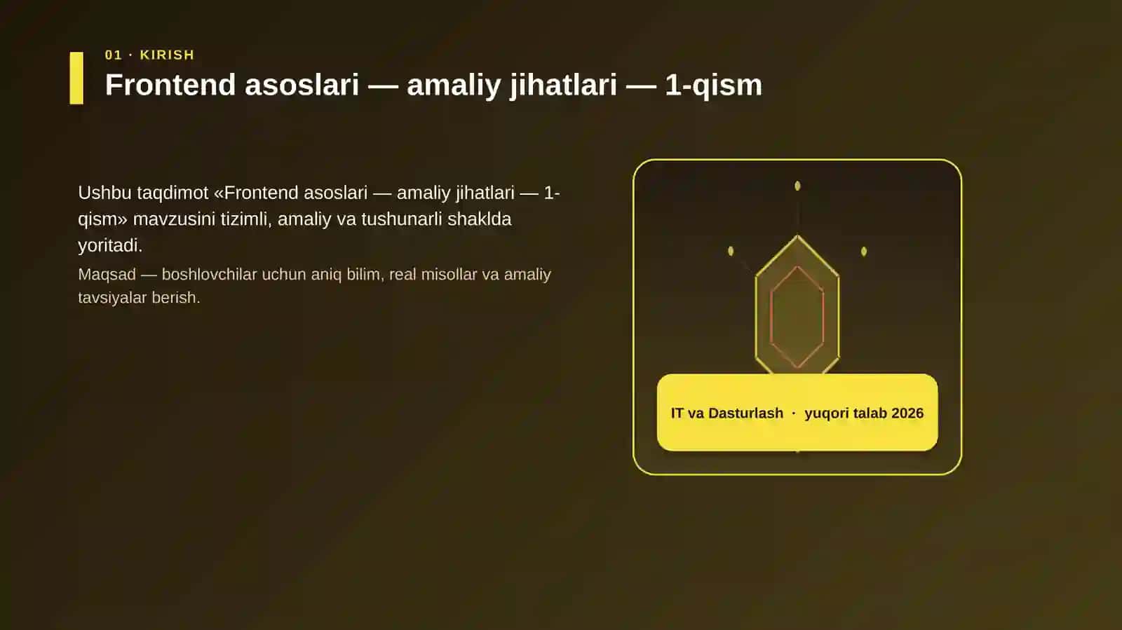 Frontend asoslari — amaliy jihatlari — 1-qism 3