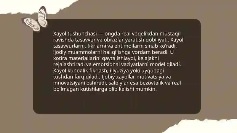 Xayol haqida 3