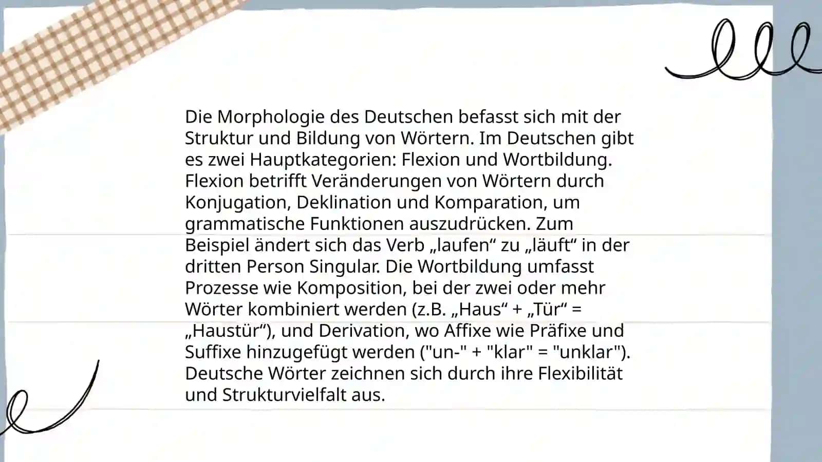 Morphologie im Deutschen im Uzbekische 3