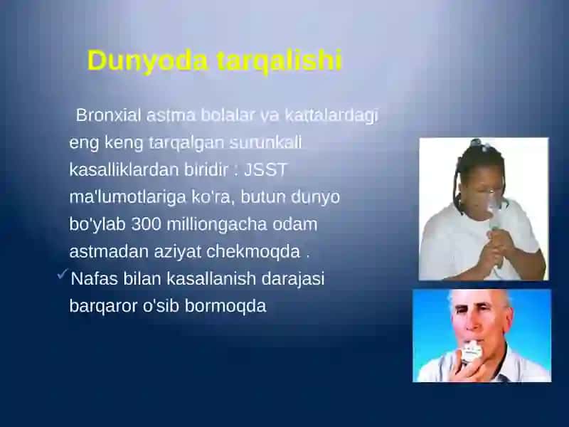Bronxial Astma. Tashxis va Davolash 3
