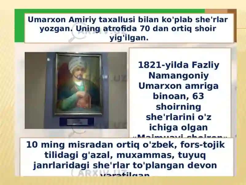 UMARXON AMIRIY FAOLIYATI 3