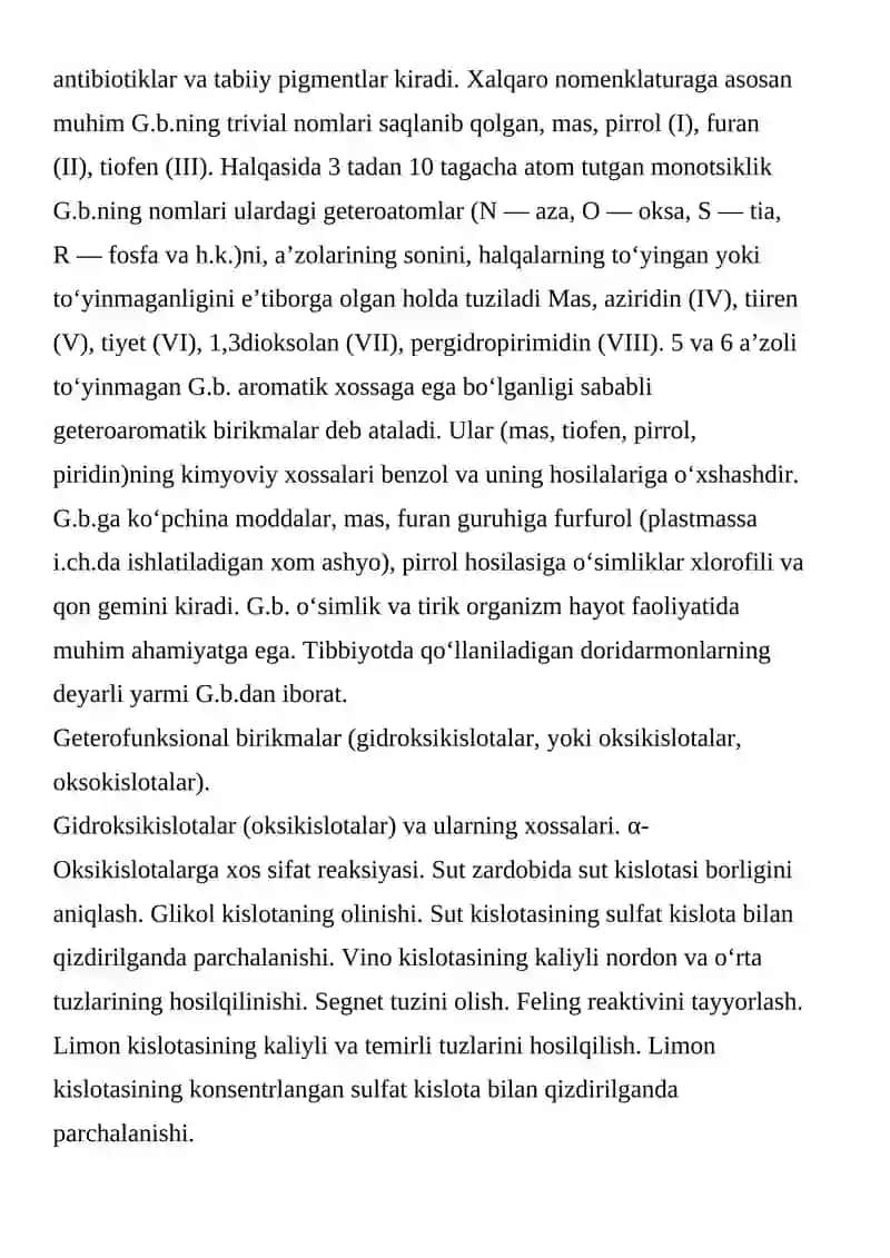 Geterofunksional birikmalar 3