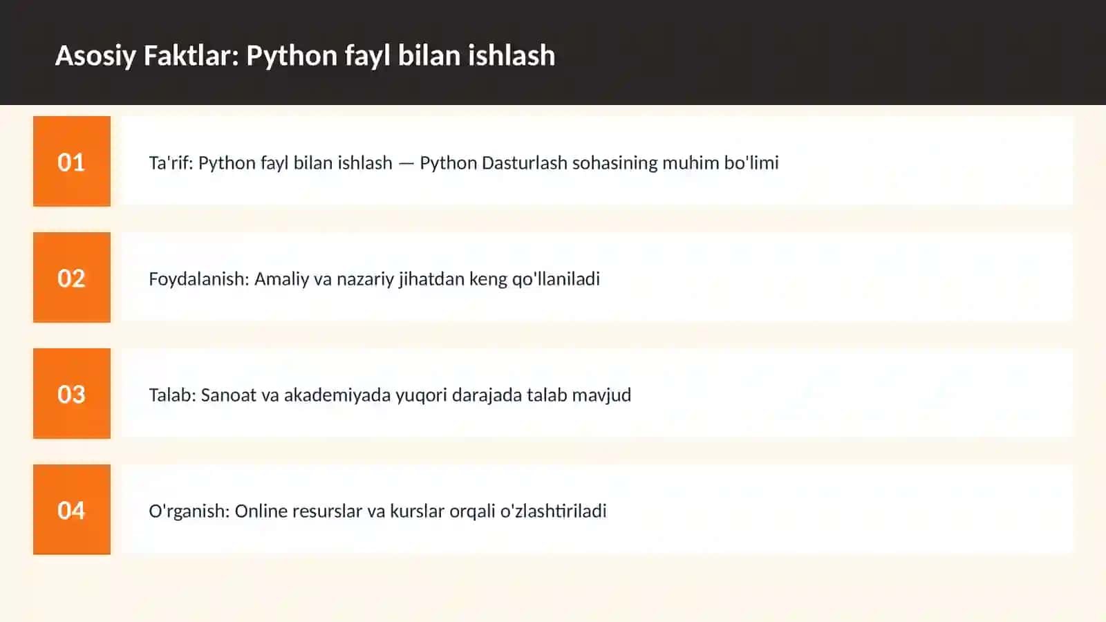 DASTURLASH | PYTHON DASTURLASH 3