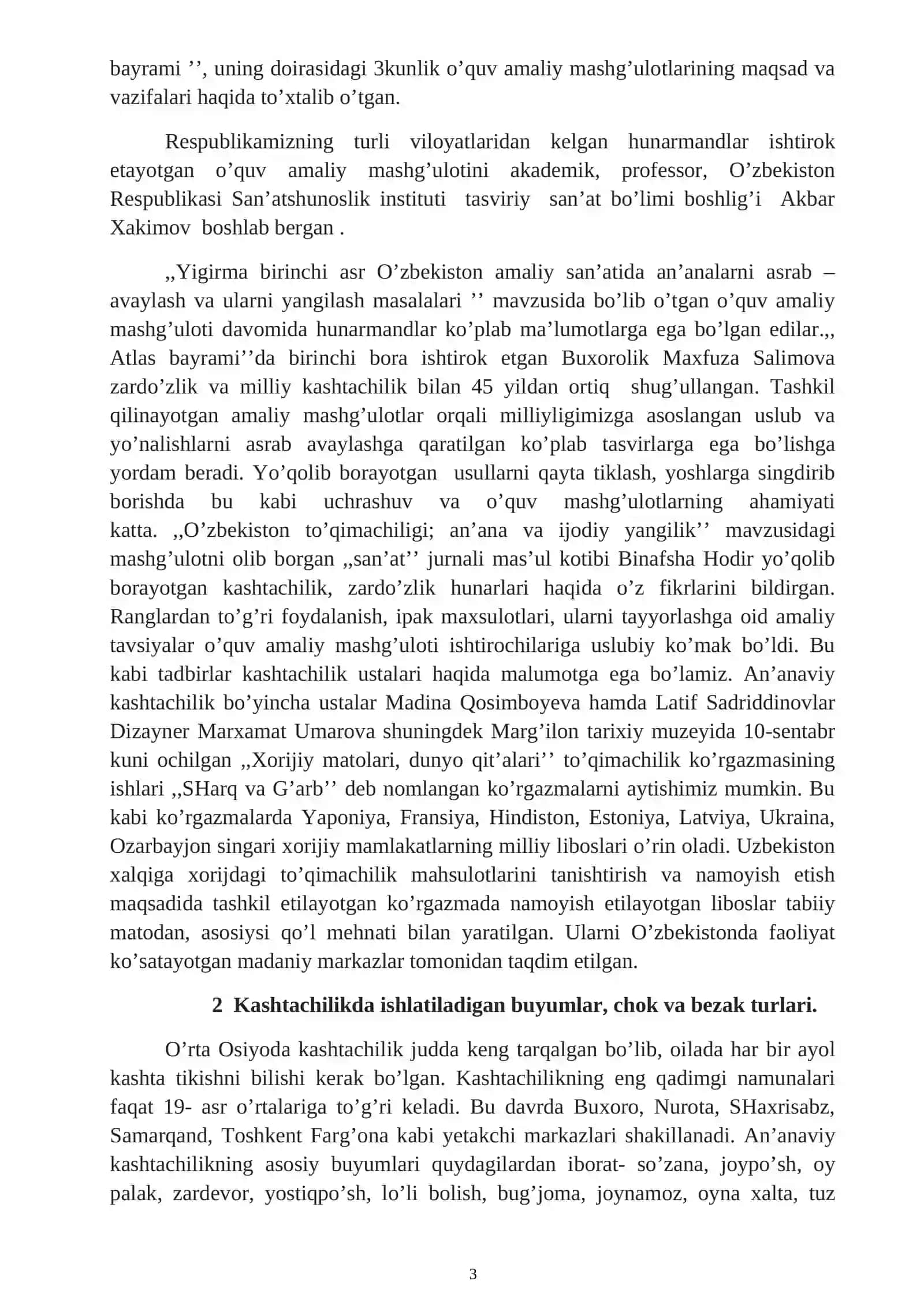 Kashtachilik san’ati ustalari 3
