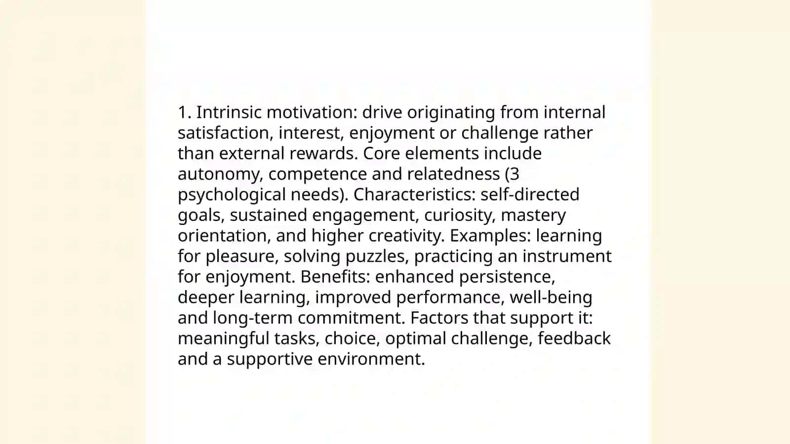 Motivation and it's types 3