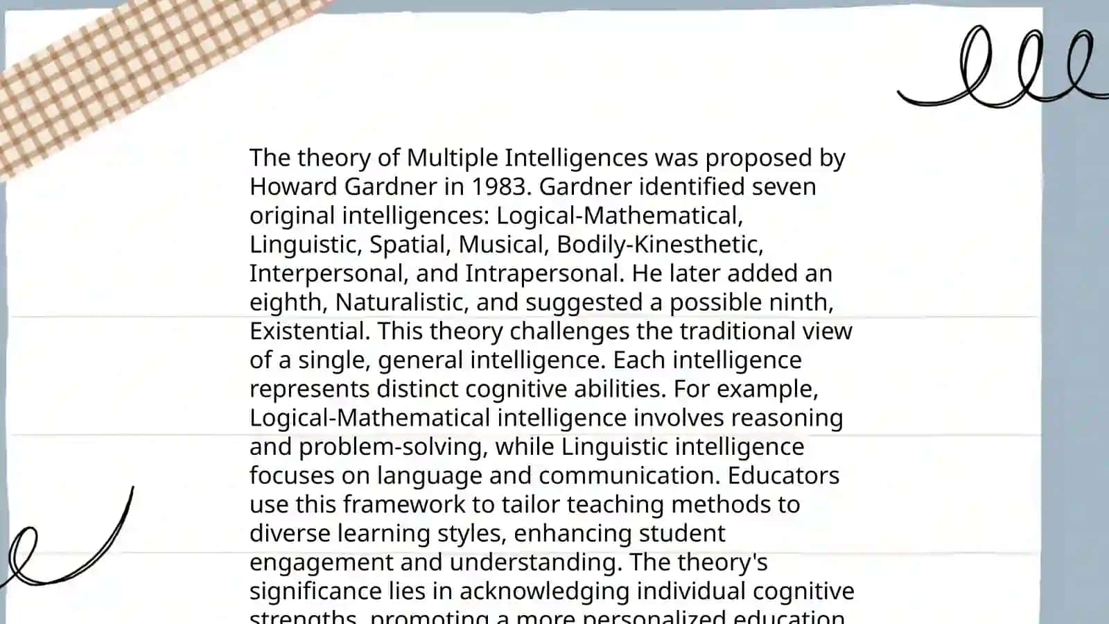 Multiple Intelligence Theory by Howard Gardner 3