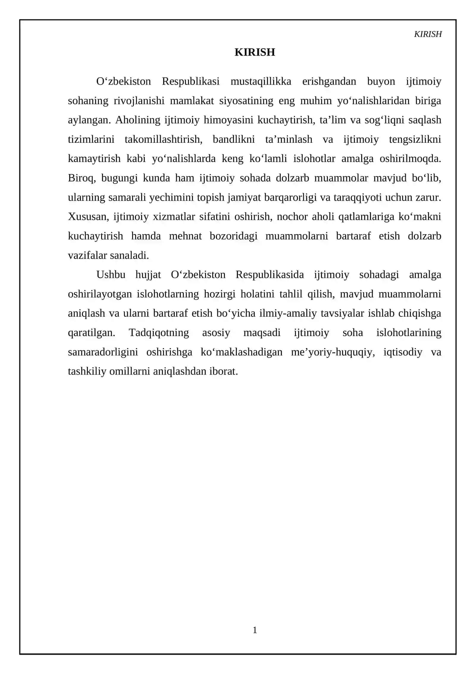 Oʻzbekiston Respublikasida ijtimoiy sohadagi islohotlar 3