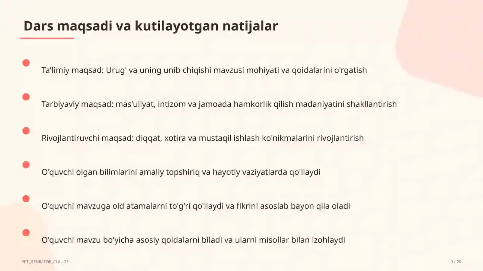 Urug' va uning unib chiqishi (5-sinf) 3