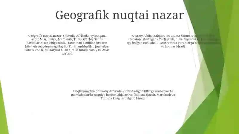 G'Arbiy Afrika Xalqlari 3