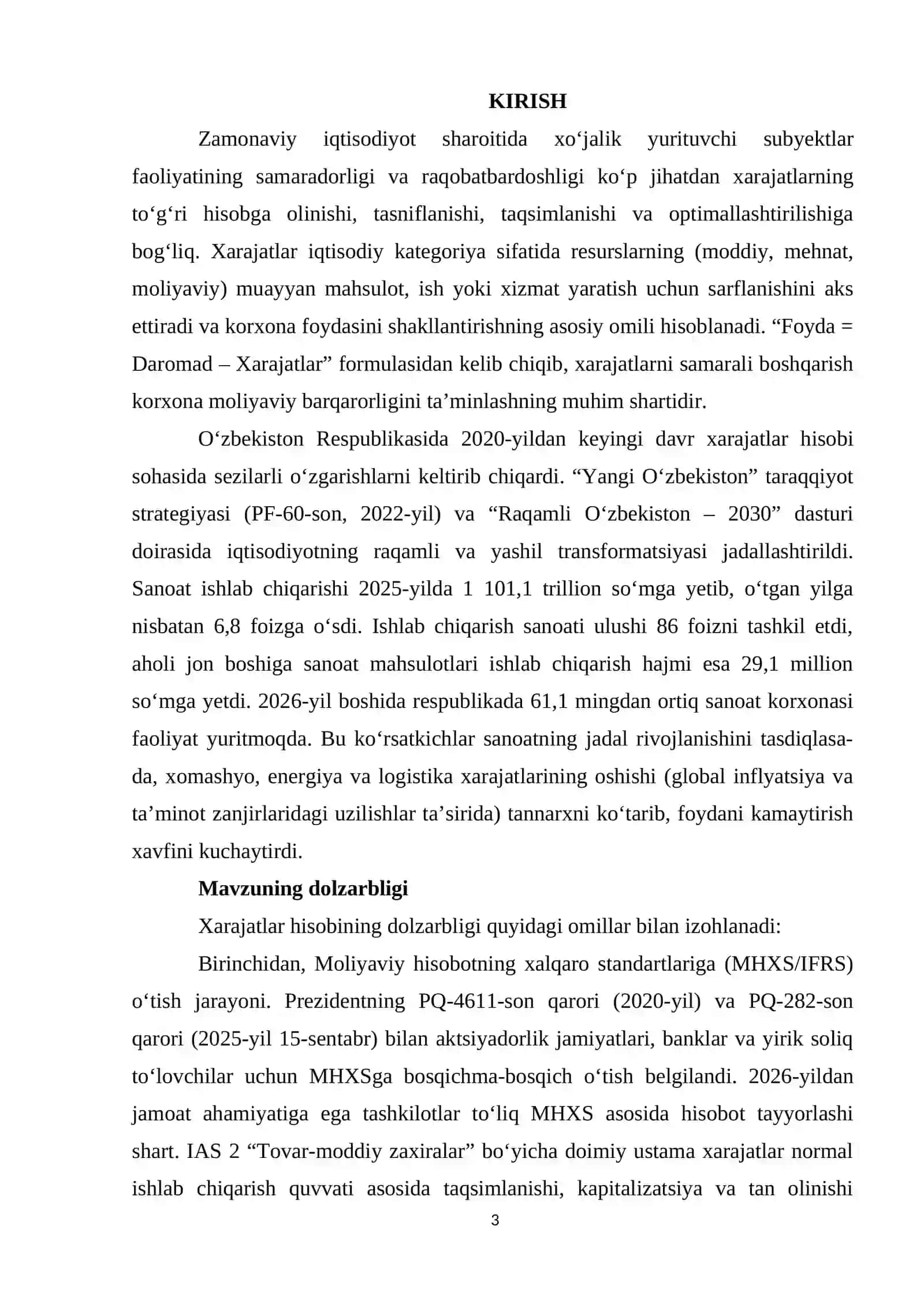 Xo‘jalik yurituvchi subyektlarda xarajatlarni hisobga olish va taqsimlash tartibi 3