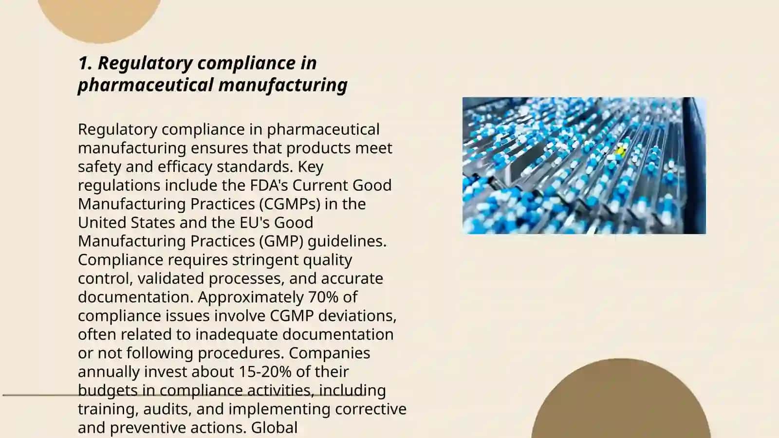 Regulatory compliance in pharmaceutical manufacturing 3