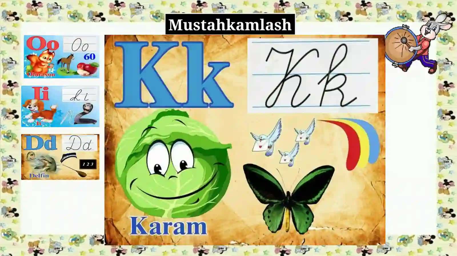[k]tovushi.Kkharfini mustahkamlash 3