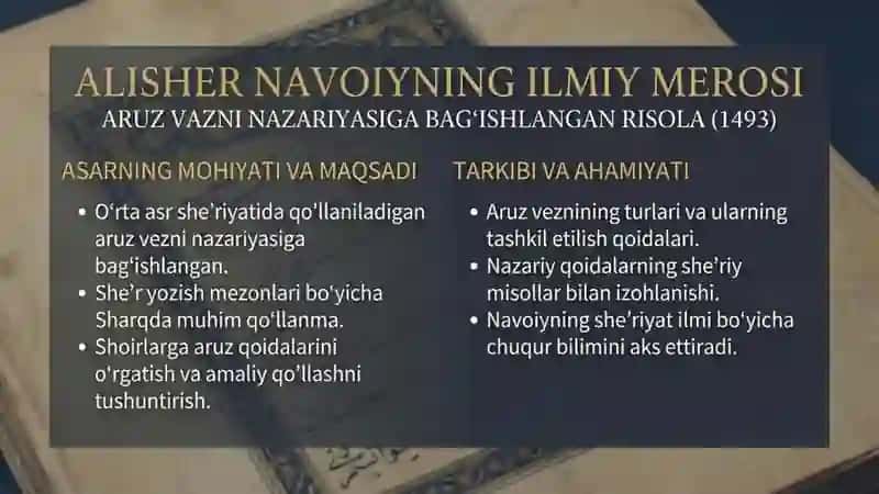 Alisher Navoiyning ilmiy merosi 3