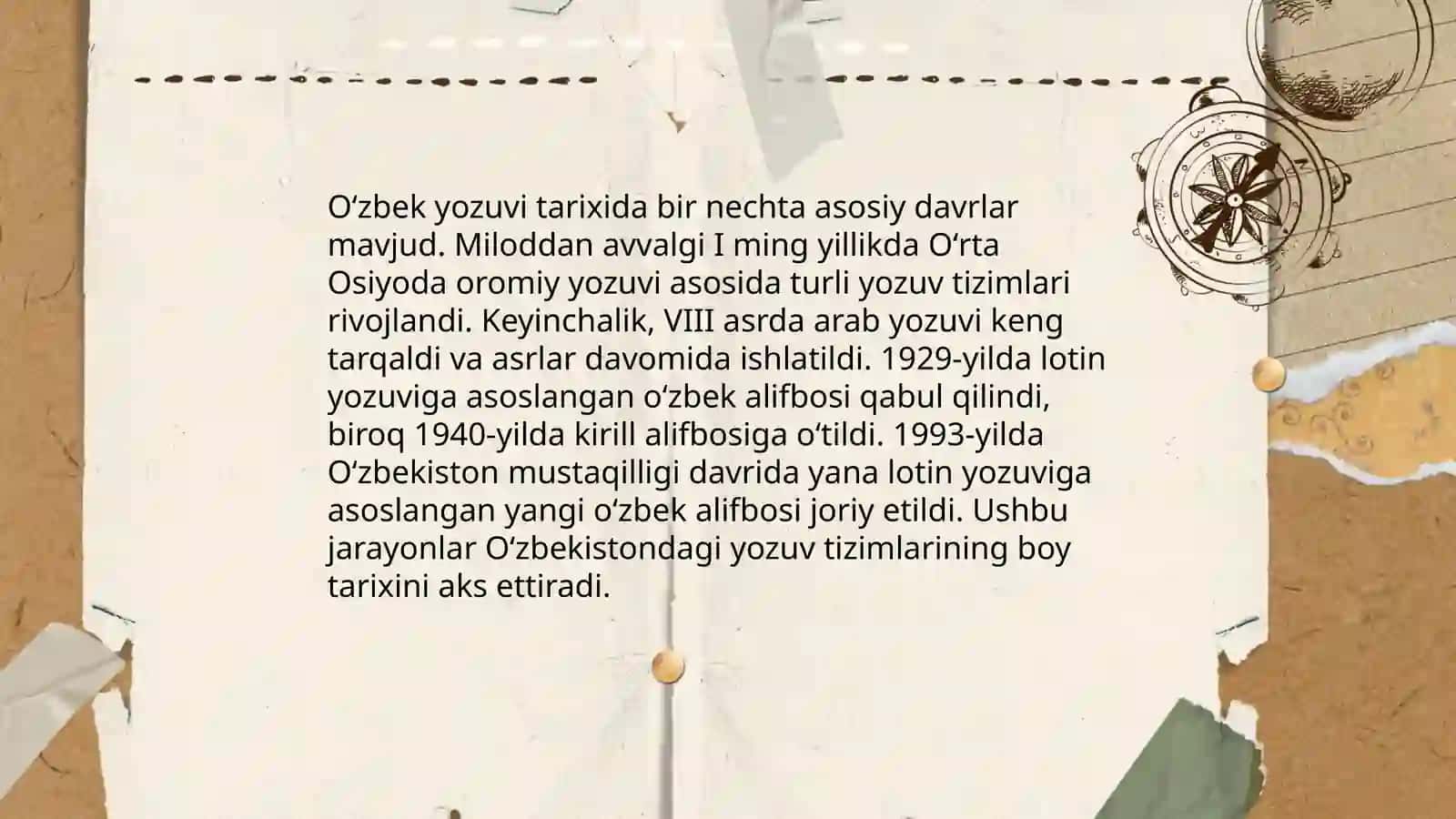 Grafika oʻzbek yozuvi tarixi 3