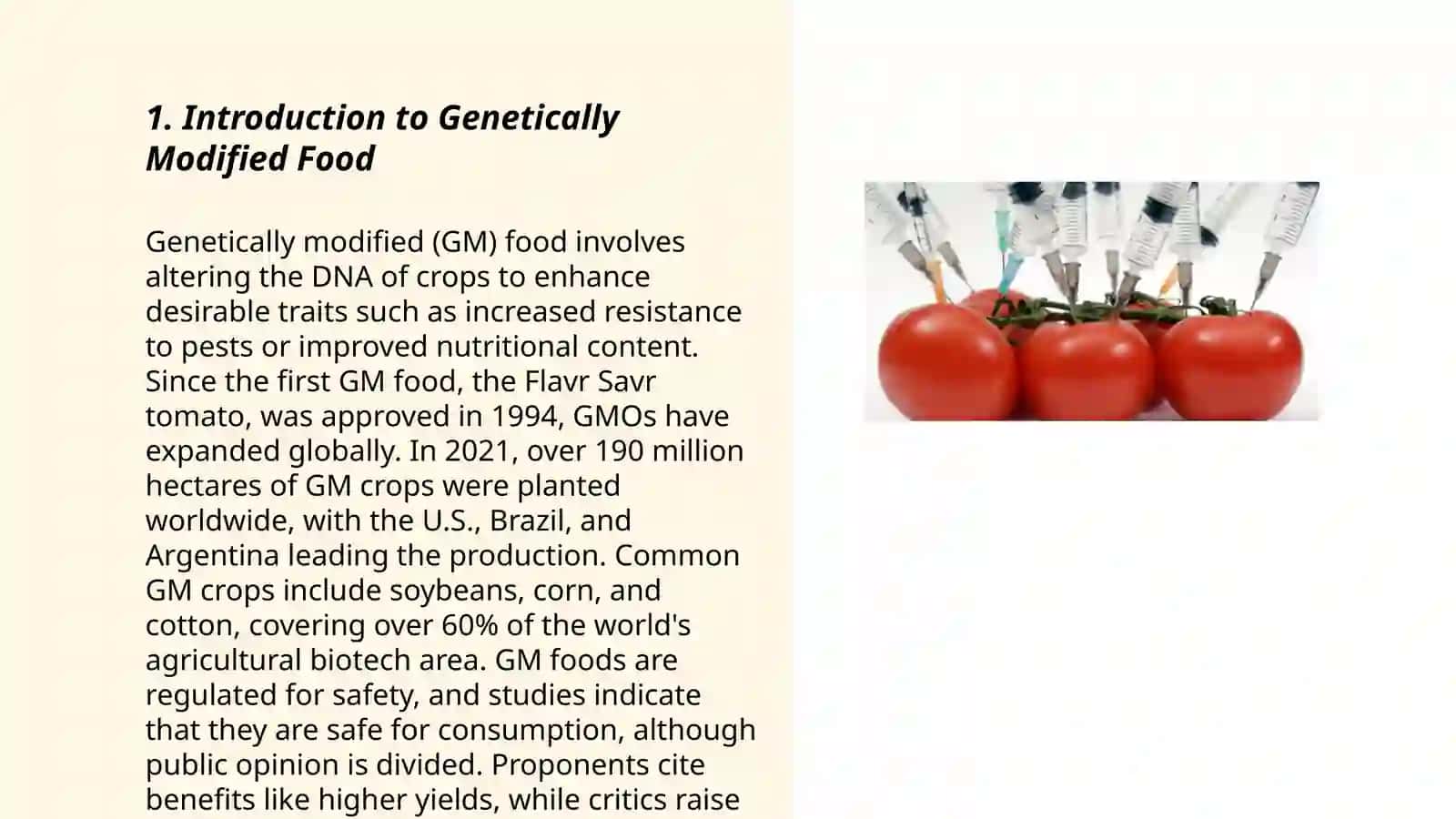 Genetically modified food 3