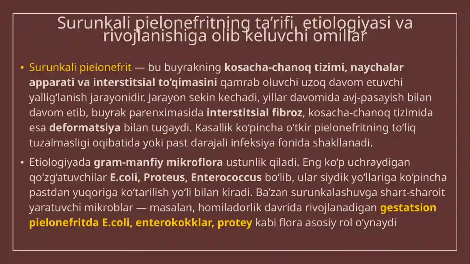 Surunkali piyelonefrit 3