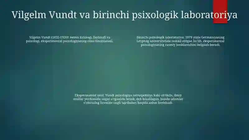 Psixologiyada Eksperimental Metodining Tarixi 3
