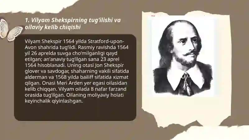 Vilyam Shekspir xayoti 3