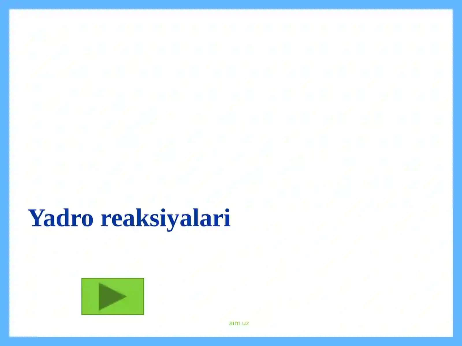 Atom yadrosi tarkibi. Katta va kichik davr elementlarining atom tuzilishi. 3