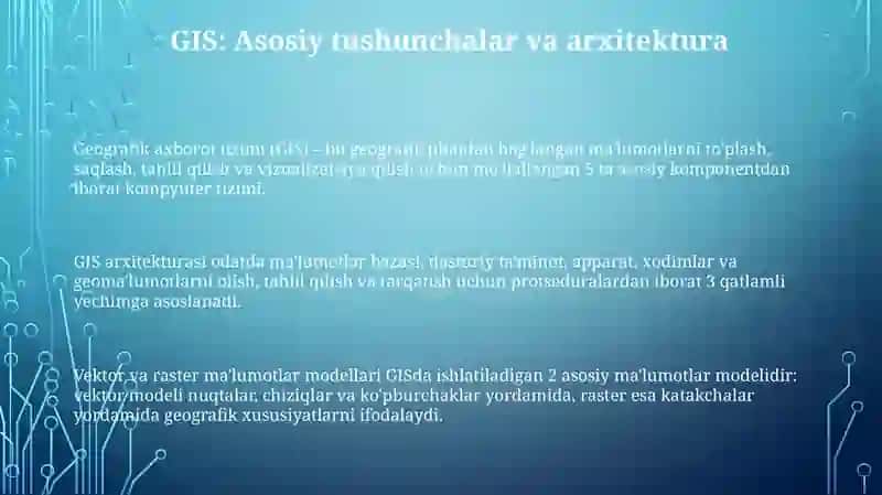 Zamonaviy GIS 3