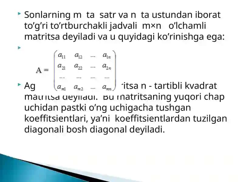 Matritsalar 3