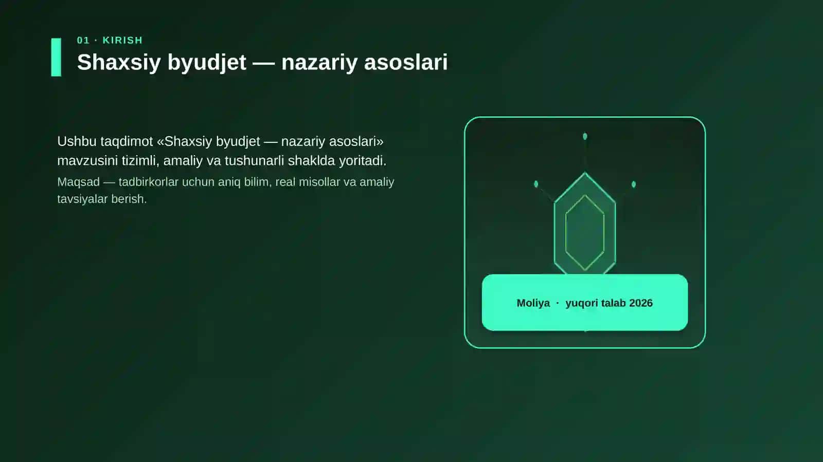 Shaxsiy byudjet — nazariy asoslari 3