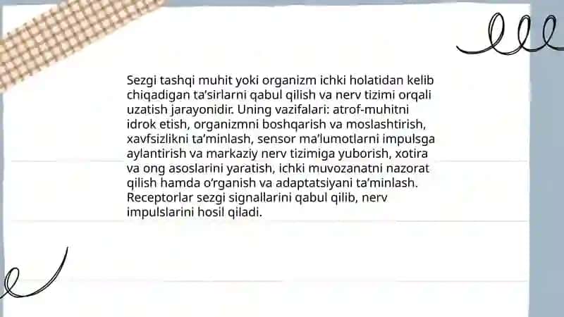 Sezgi uning turlari va xususiyatlari 3