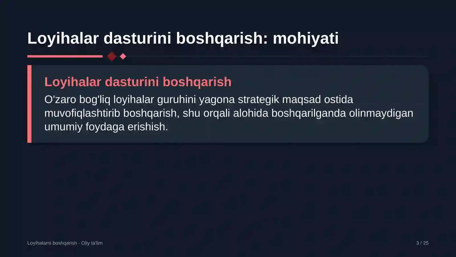 bojxona terminallarida loyihalar dasturini boshqarish 6589 3