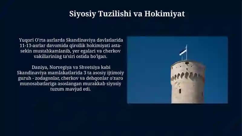 Yuqori Oʻrta Asrlarda Skandinaviya Davlatlarining Siyosiy Tuzulimi 3