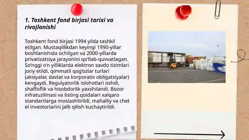 Toshkent fond birjasi tarixi va rivojlanishi 3
