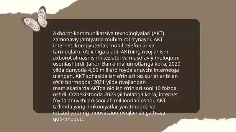 Axborot-kommunikatsiya texnologiyalari 3