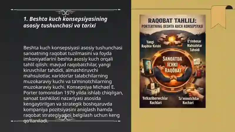 Raqobat tahlili: portretning beshta kuch konsepsiyasi 3